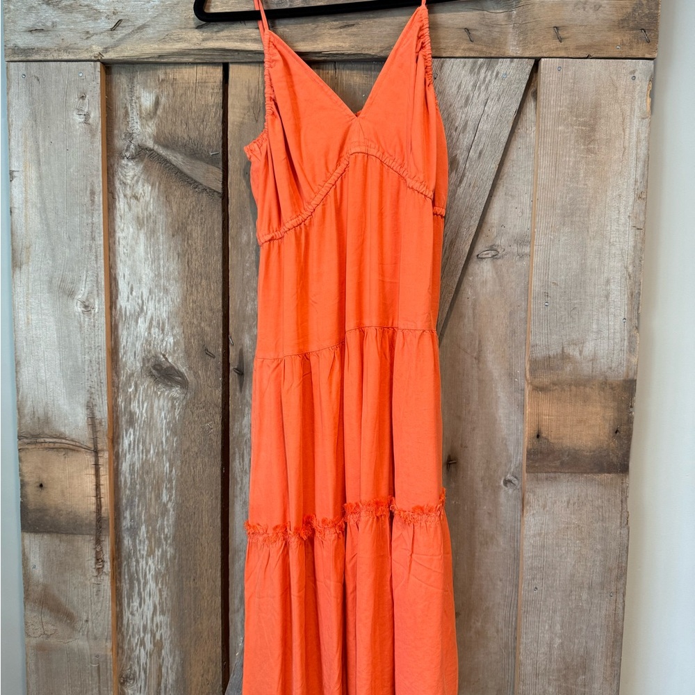 Kut from the Kloth Orange Sleeveless Sundress
